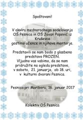 Glasbena predstava FROZEN